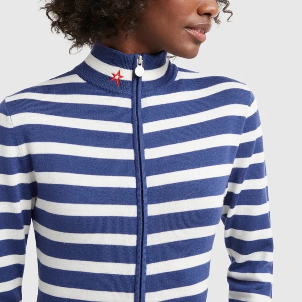 New PERFECT MOMENT x GOOP Striped Wool Suit Medium M